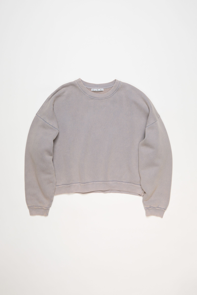 Crewneck fleece sweater - Dusty purple 1