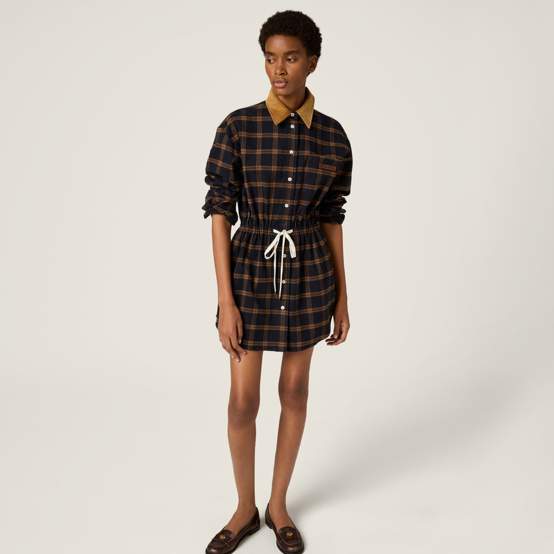 Checked flannel dress 5