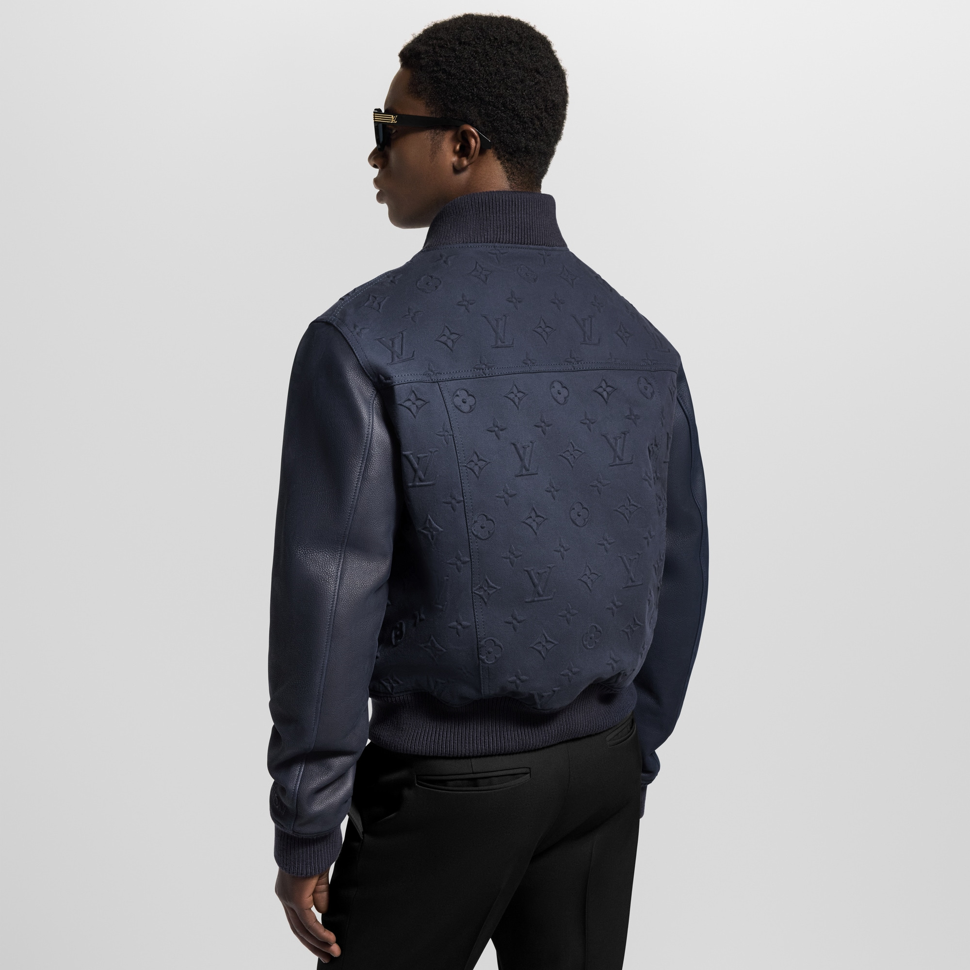 Embossed Monogram Cotton Varsity Jacket - 2