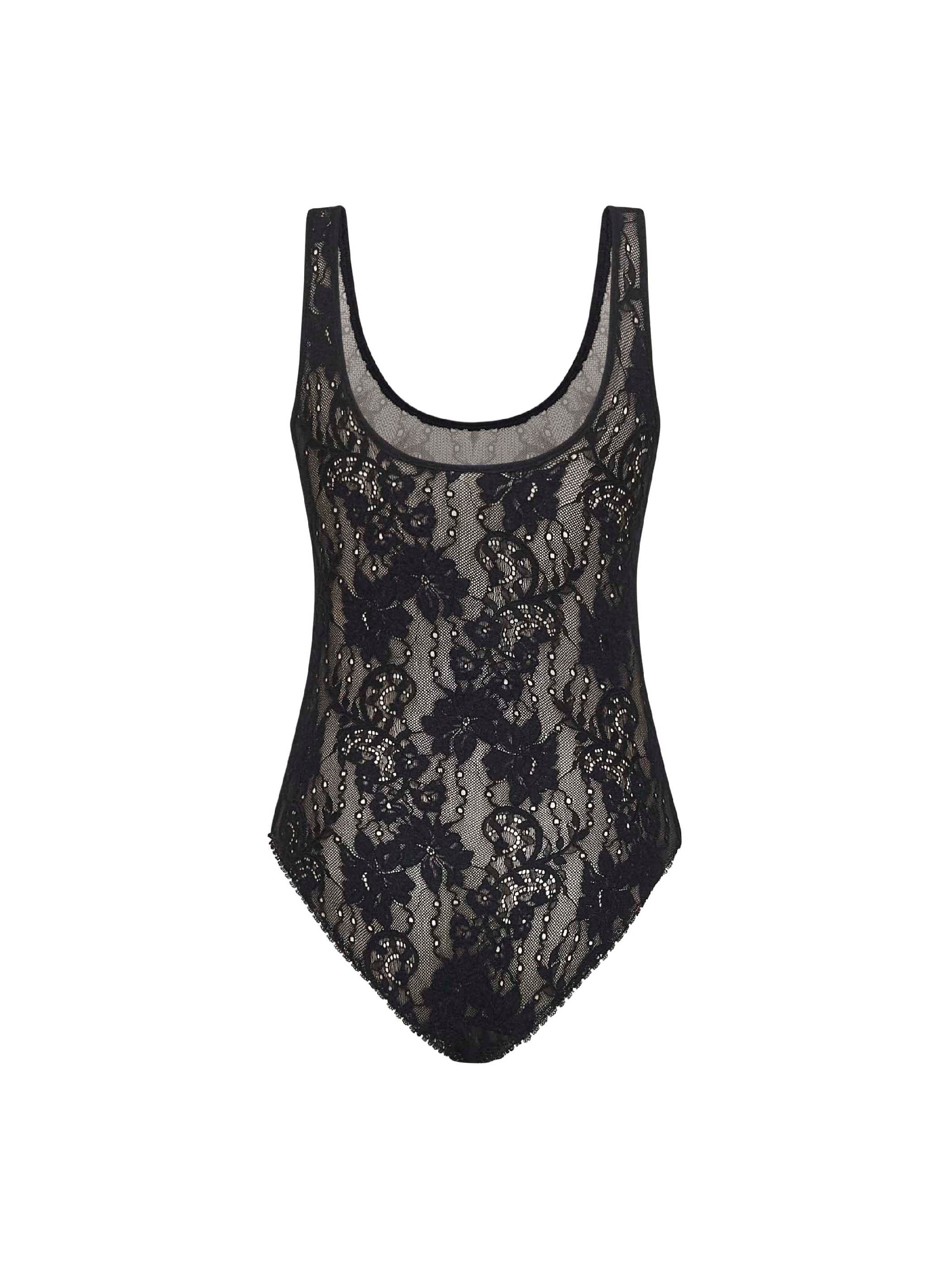 lace scoop bodysuit - 2