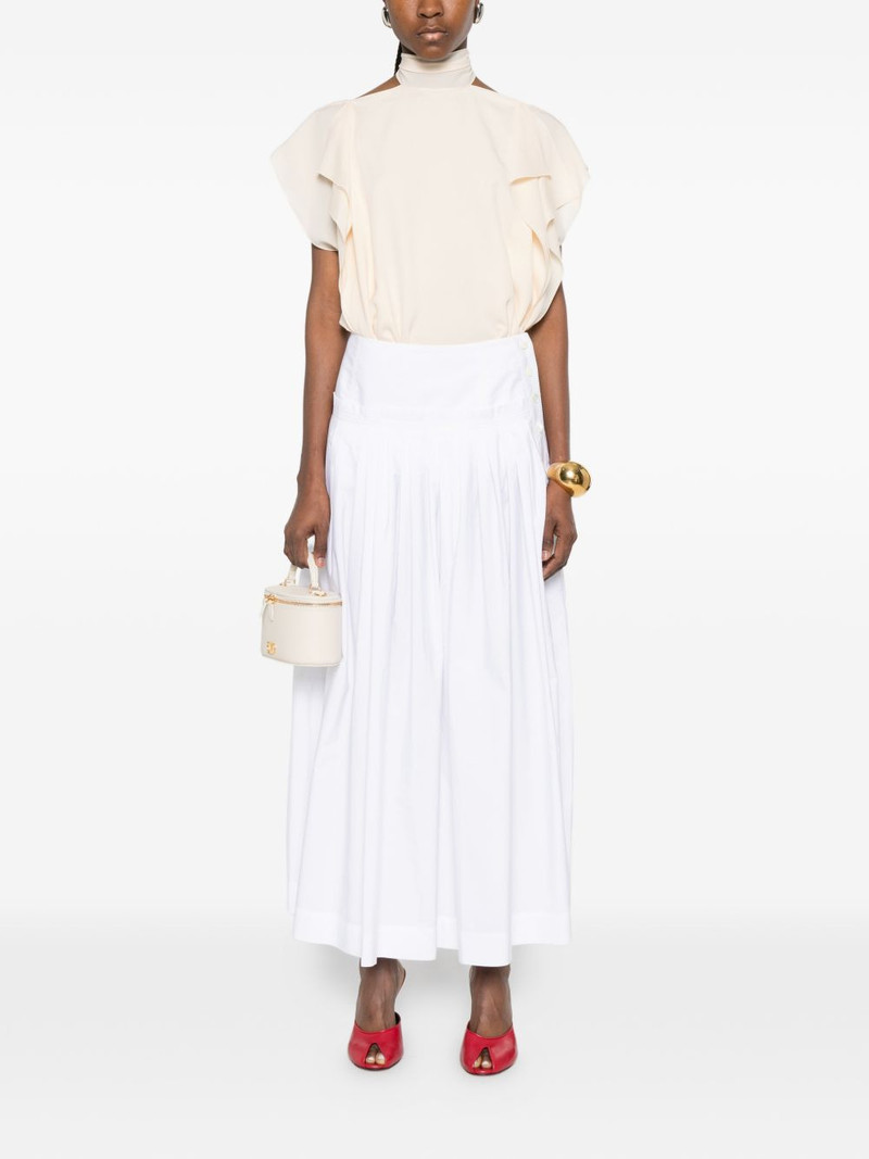 Lanvin pleated buttoned maxi skirt outlook