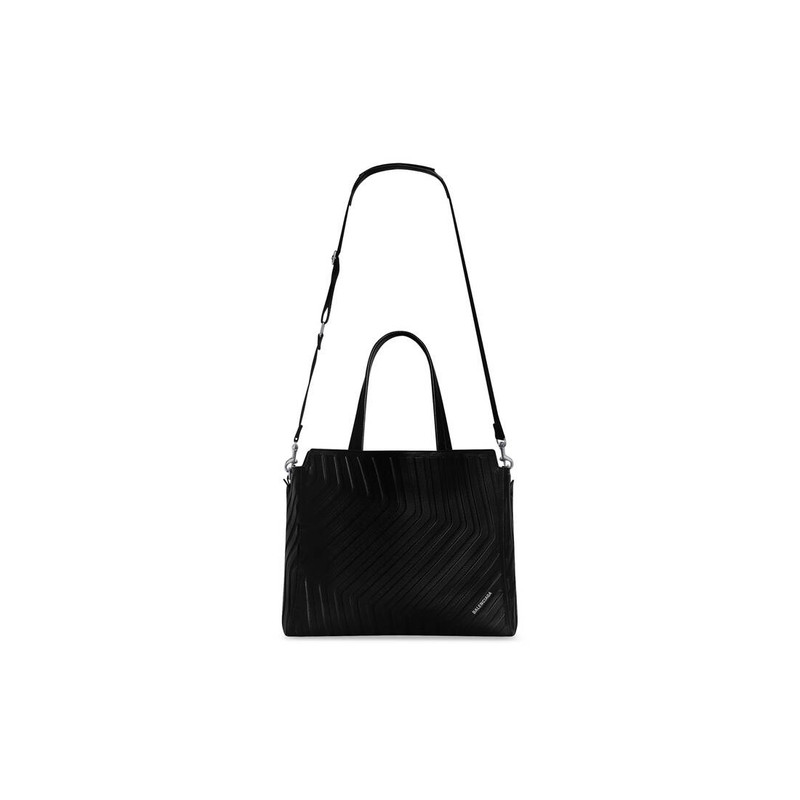Men's Car Medium East-west Tote Bag in Black 6