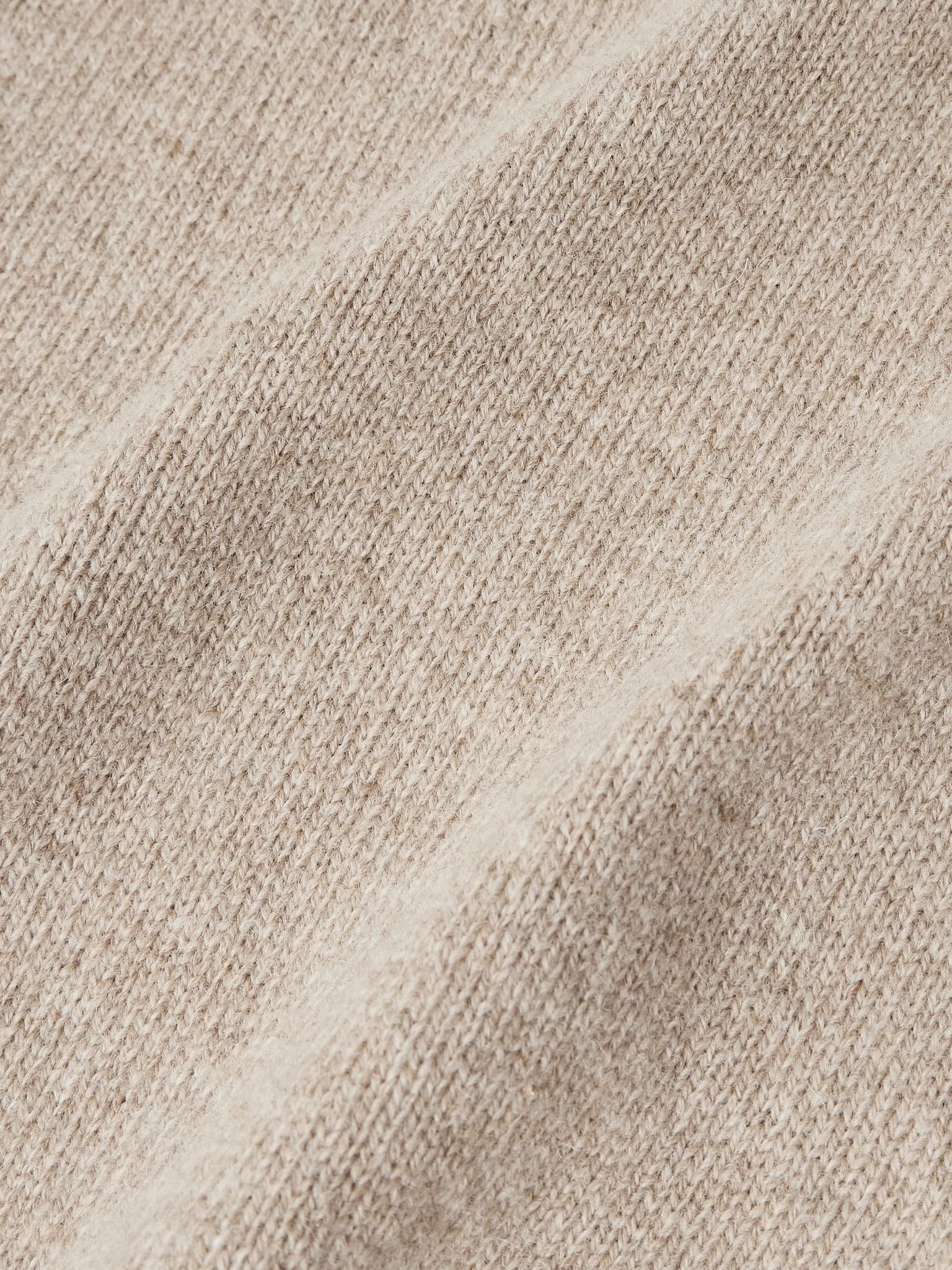 Striped Wool Sweater Brown - 4
