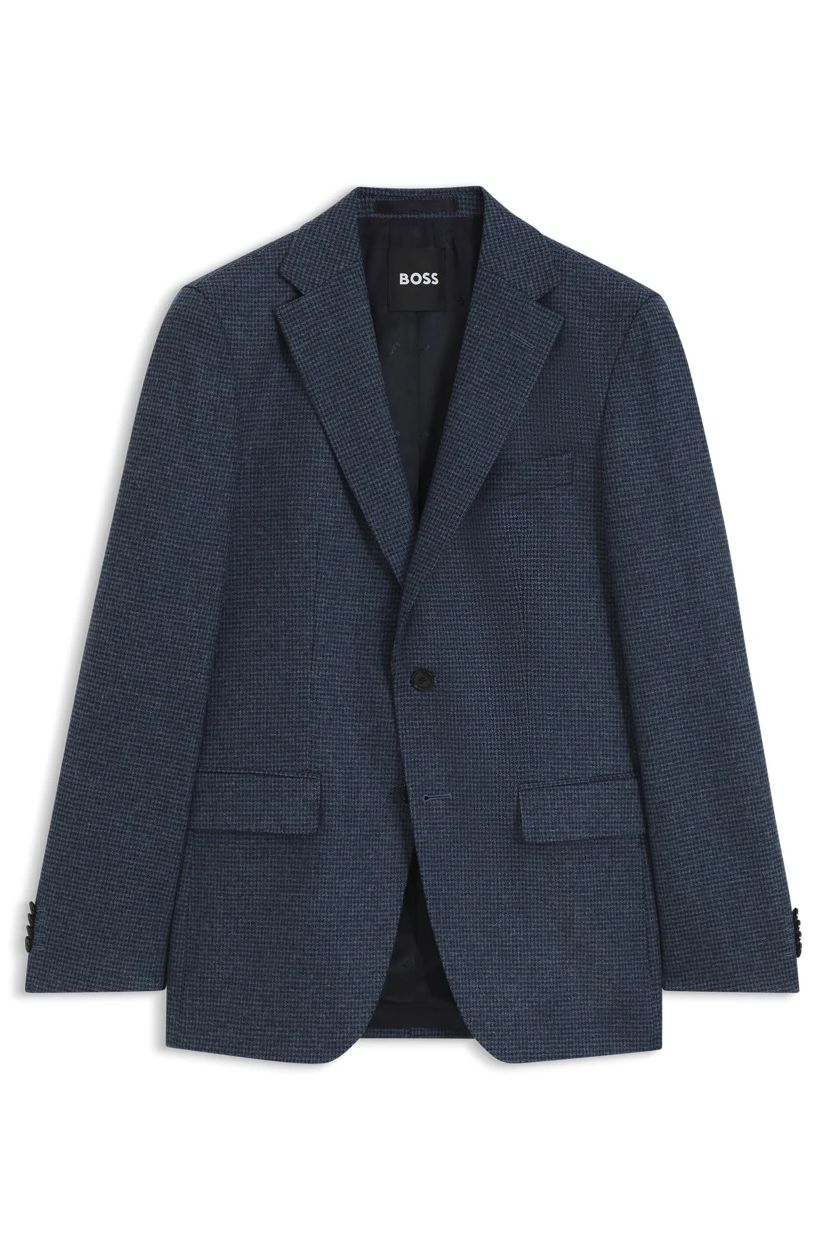 PATTERNED SLIM-FIT BLAZER IN A WOOL-CASHMERE BLEND - 1