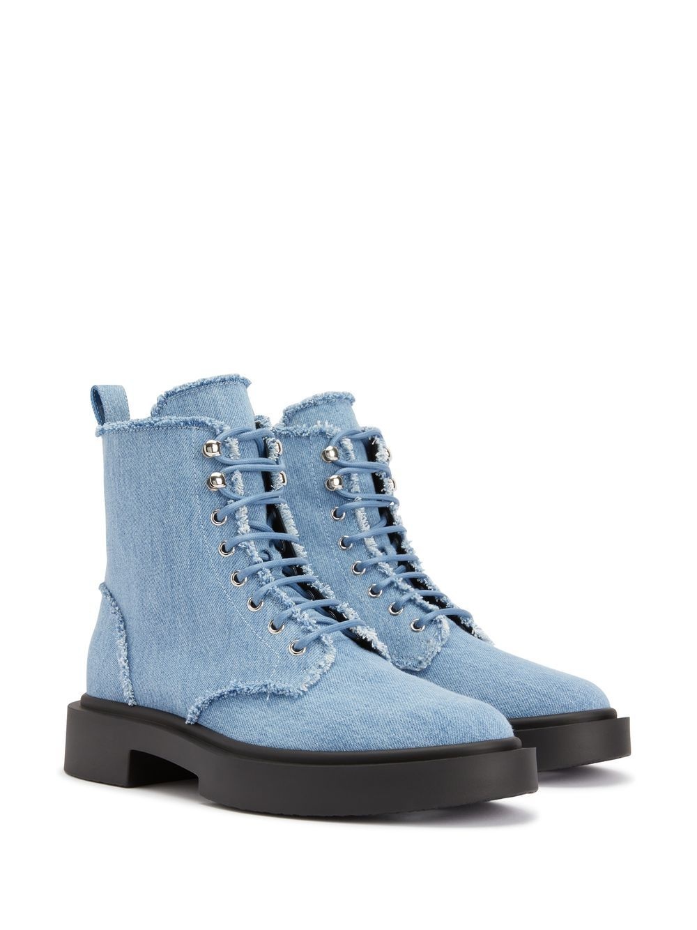 Adric frayed denim ankle boots - 2