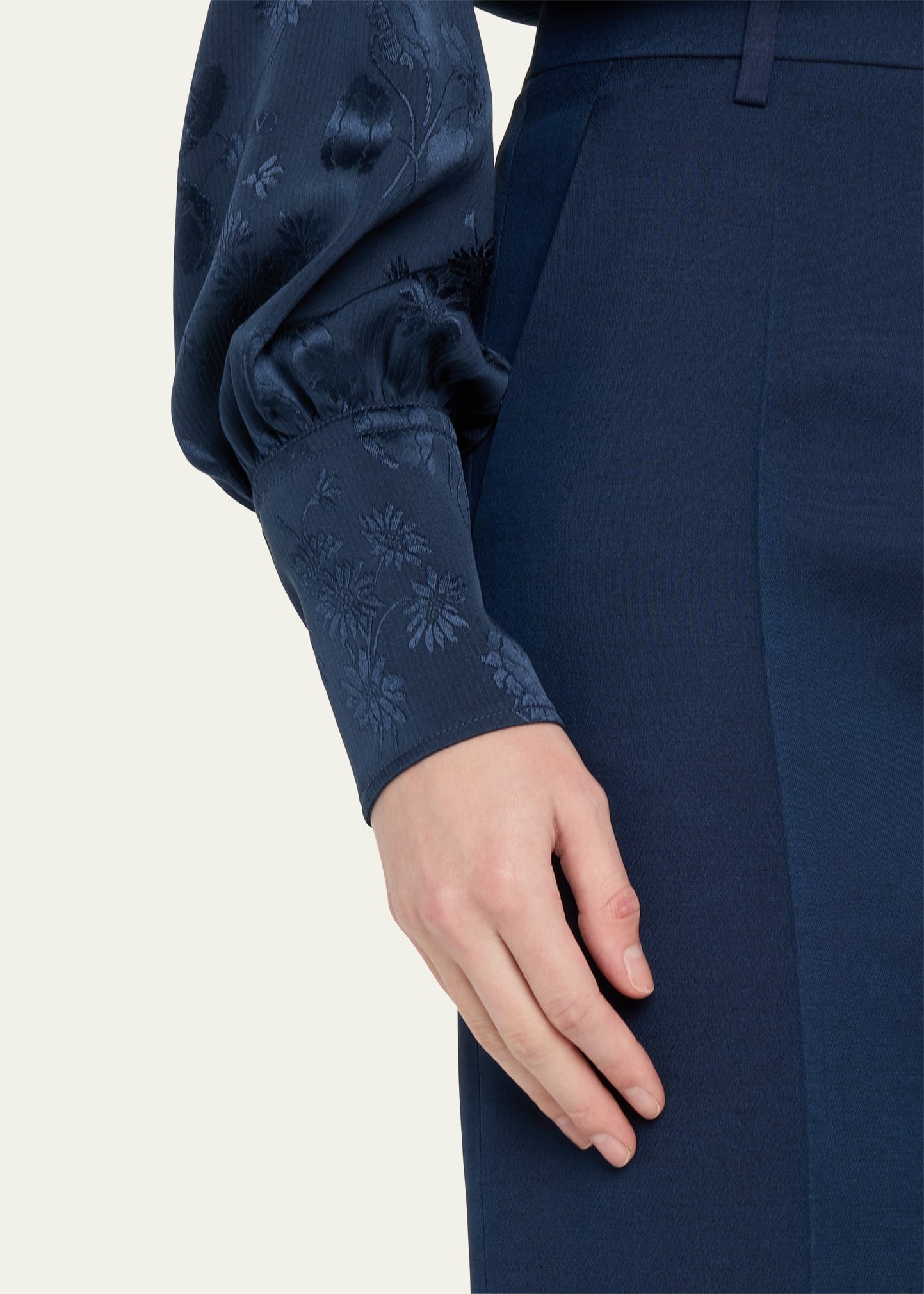 Cuffed Suiting Wool Trousers - 5
