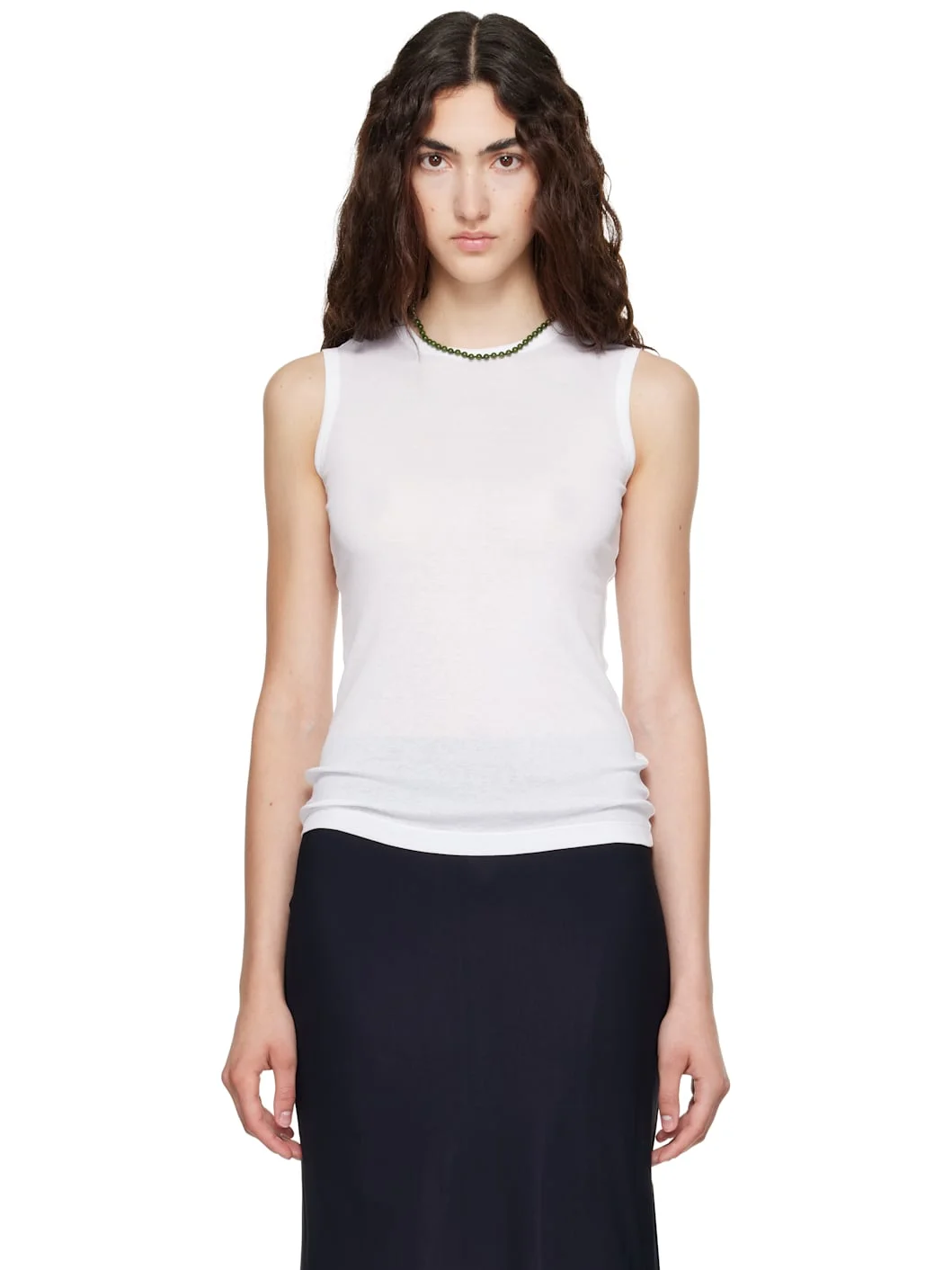 White Esmé LW Tank Top - 1