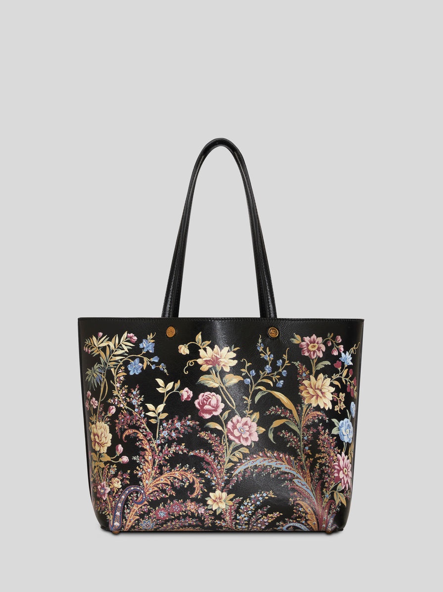 MEDIUM FLORAL PRINT SHOPPING BAG