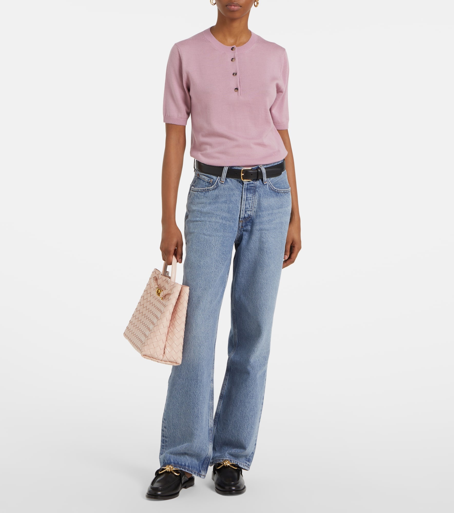 V-Waist Baggy straight jeans - 2