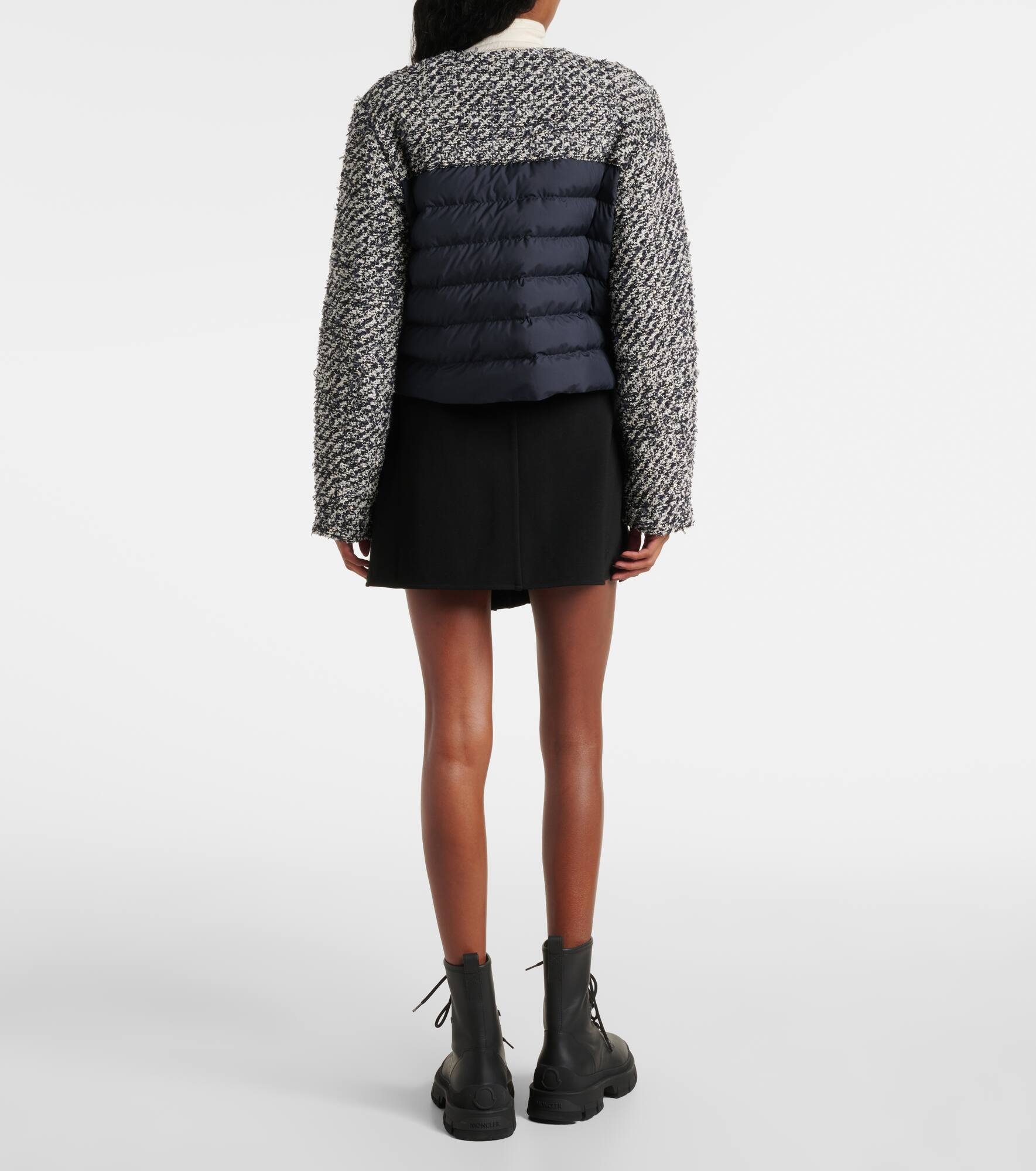 Dauphin cropped tweed down jacket - 3