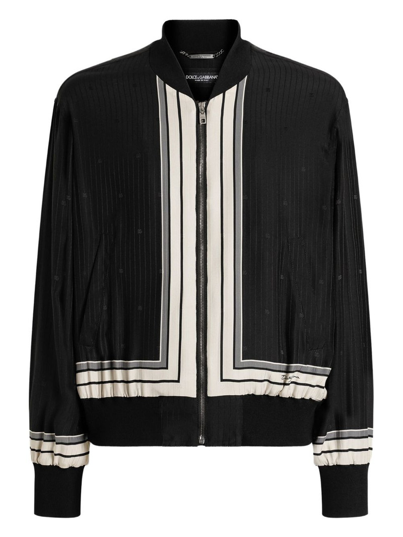striped zip jacket 1