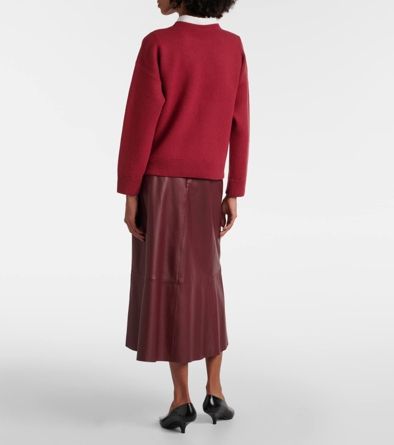 Wool, cotton and cashmere-blend sweater 3