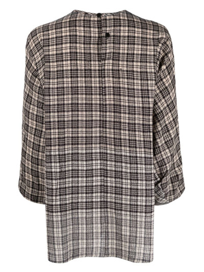 Toogood Cutter check-pattern blouse outlook