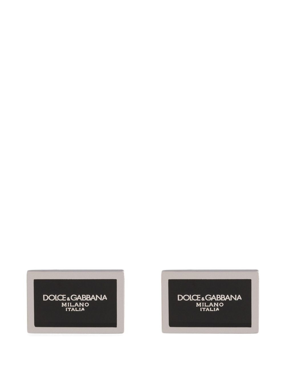 logo-plaque cufflinks - 1
