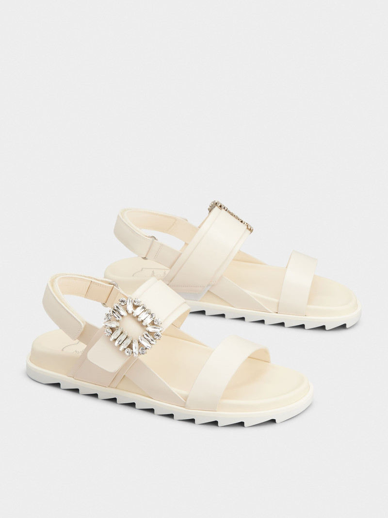 Roger Vivier Slidy Viv' Sandals in leather outlook