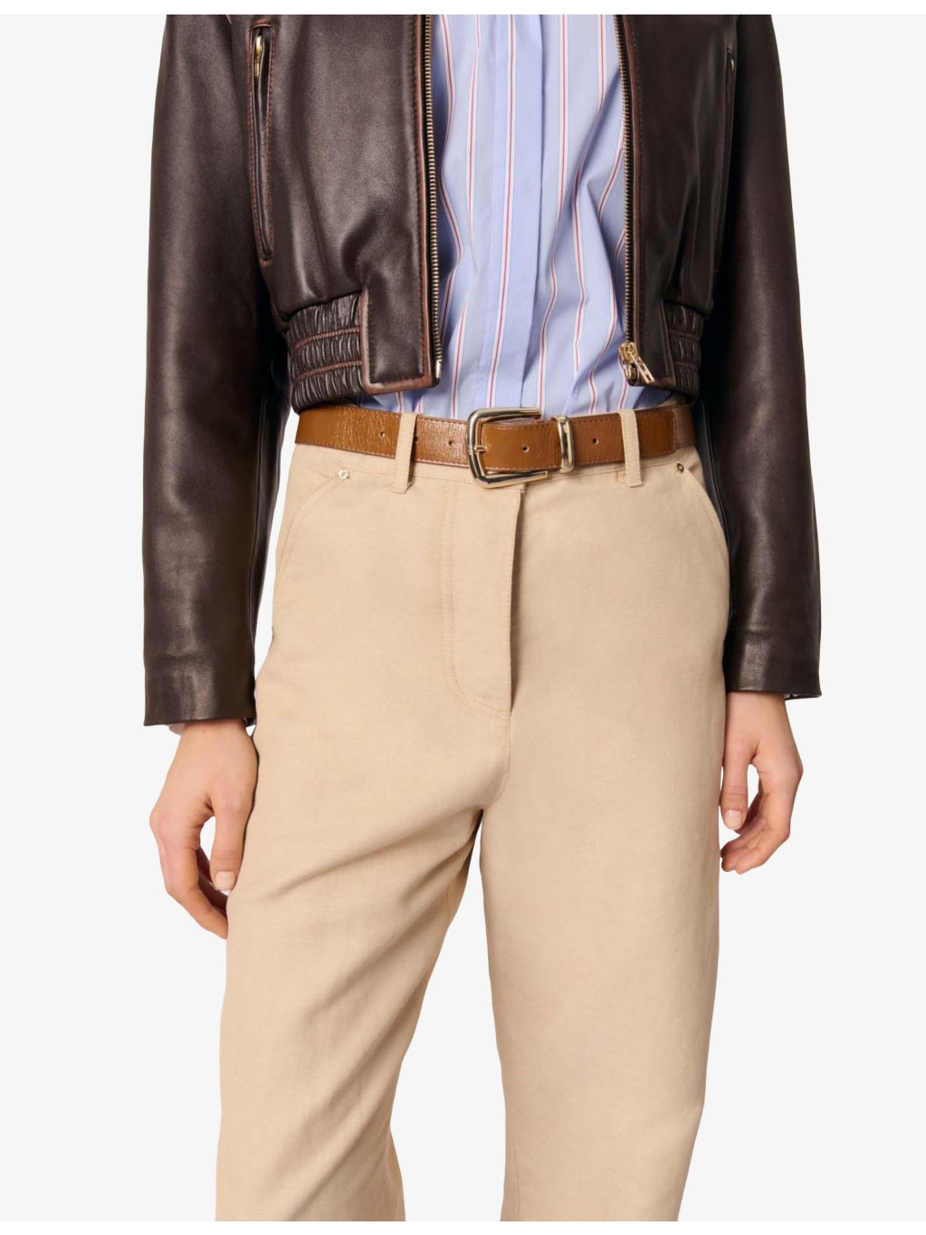 Straight-Leg Mid-Rise Linen-Blend Suit Trousers - 5