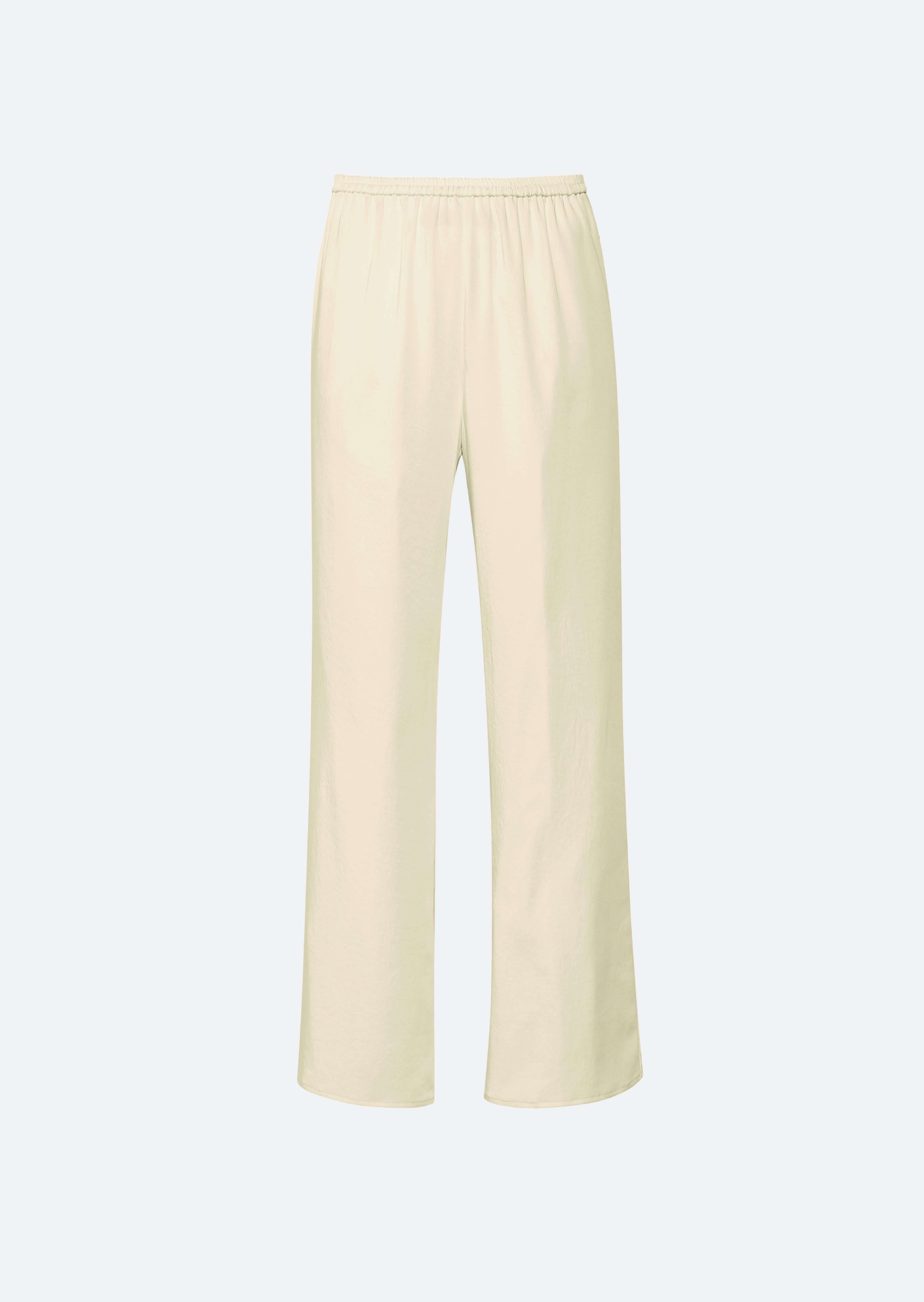 Satin Elastic Waist Pant - 1