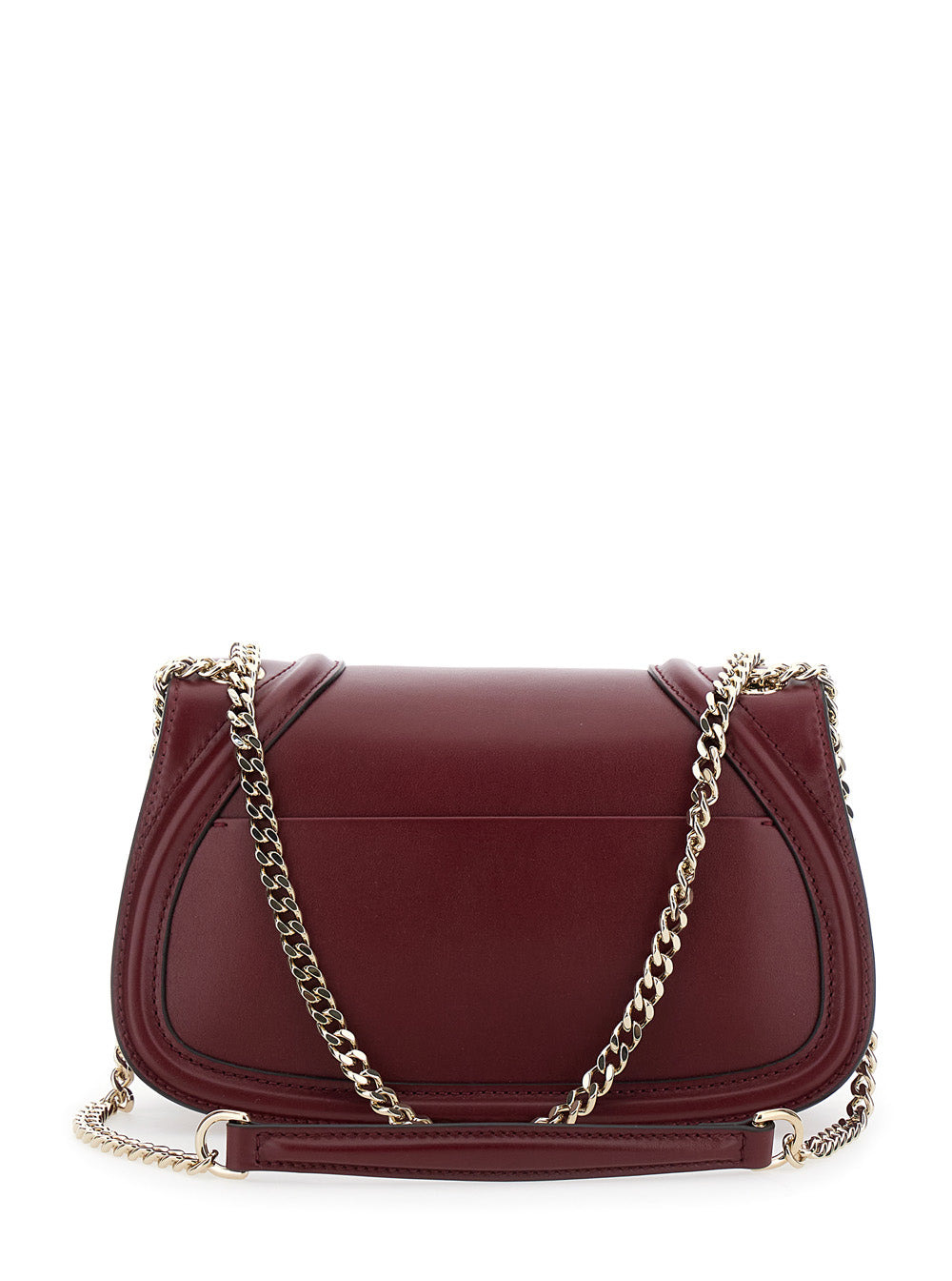 Gucci Women 'Blondie Small' Red Handbag With Metallic Gg Crossover On The Front And Chain Shoulder S - 4