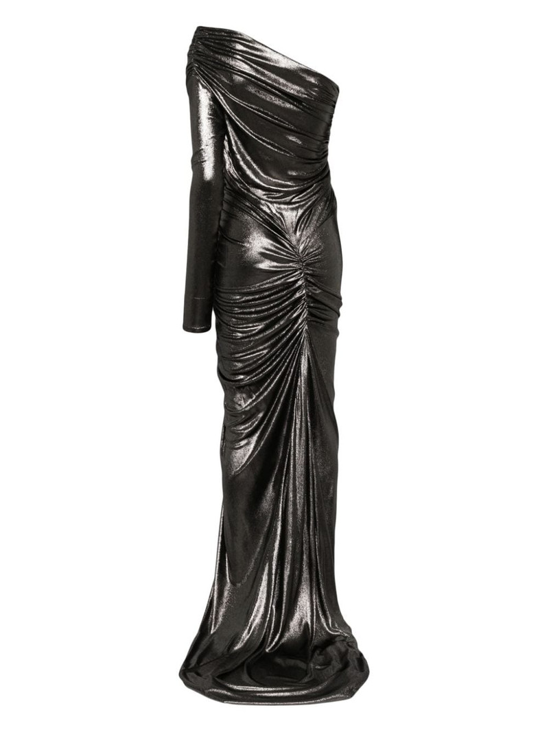 ATLEIN metallic draped gown outlook