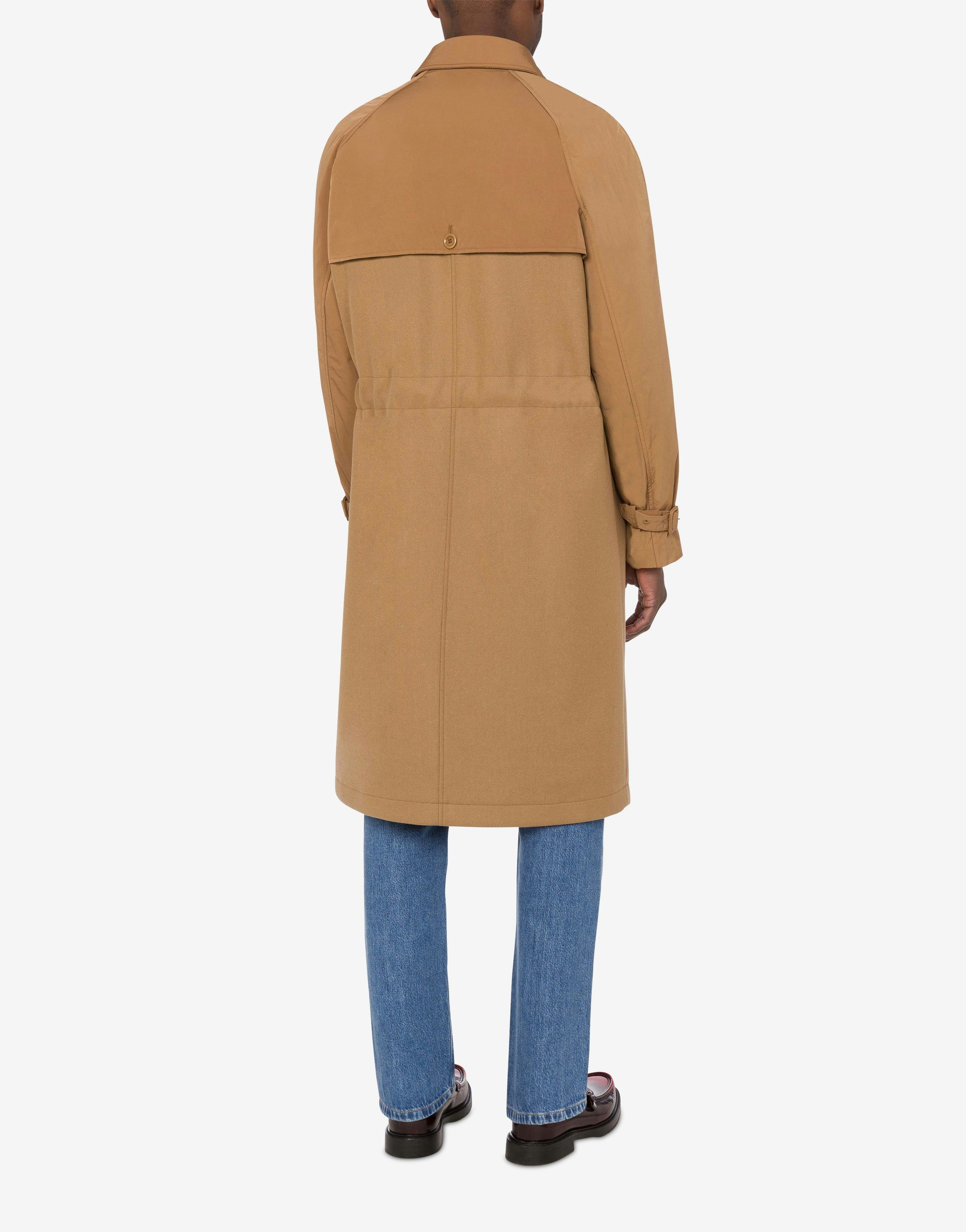 WOOL CLOTH AND NYLON COAT - 3