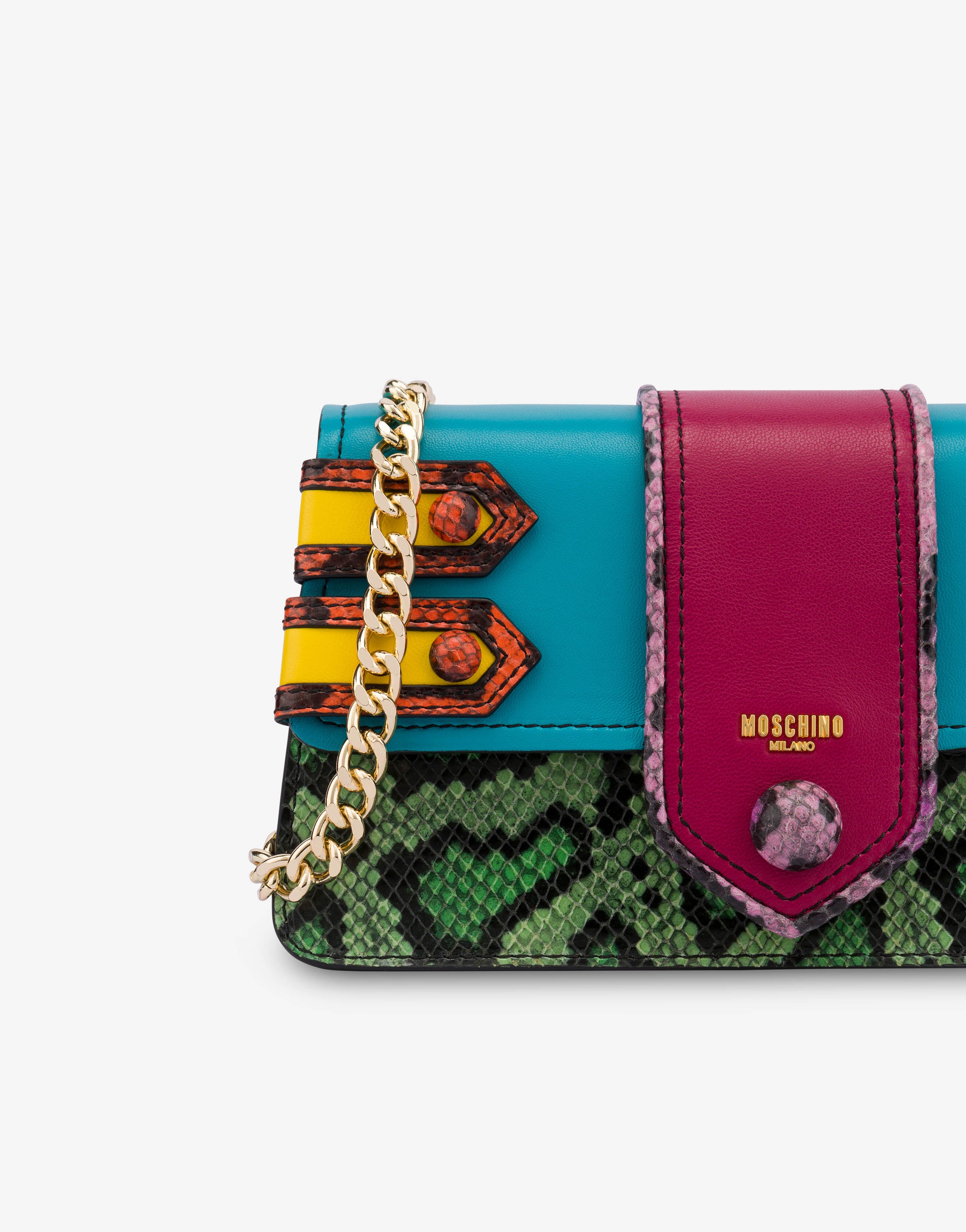 PATCHWORK CALFSKIN CLUTCH - 4