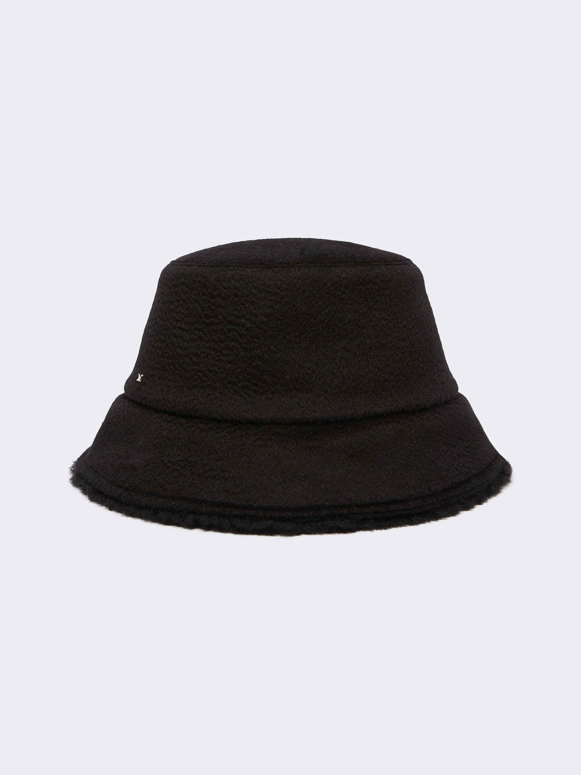 FIDUCIA1 Reversible camel and Teddy fabric cloche hat - 1