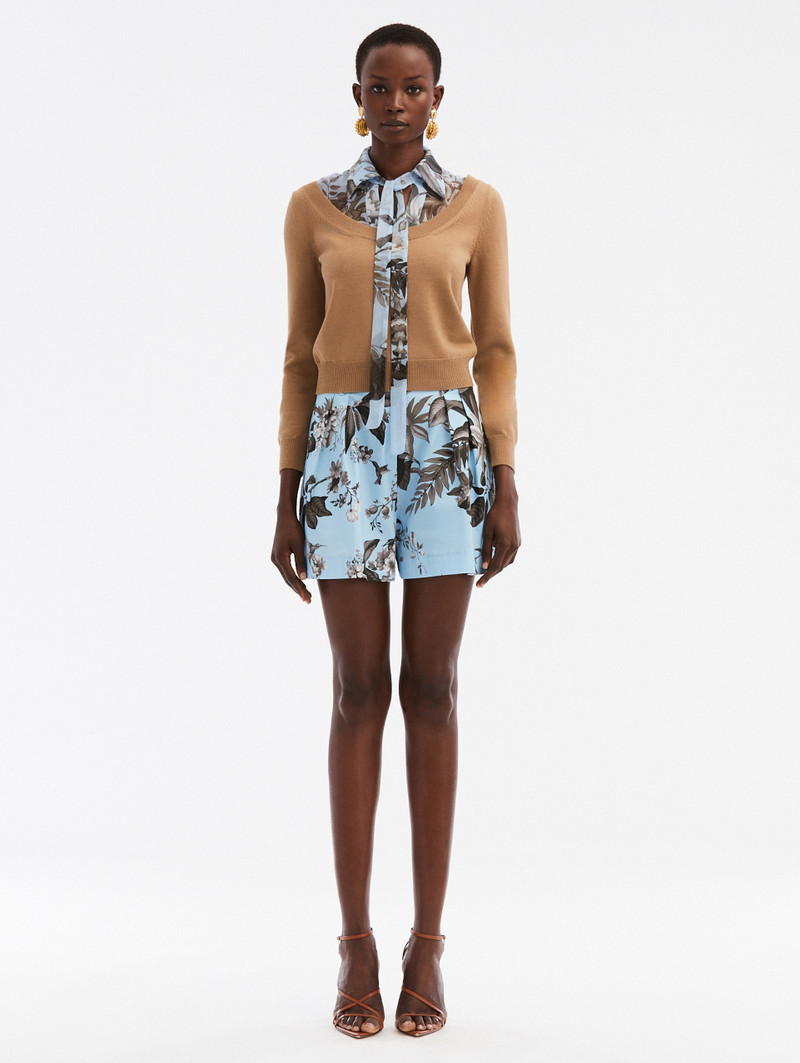 Oscar de la Renta FLORA & FAUNA PULLOVER WITH DICKIE outlook