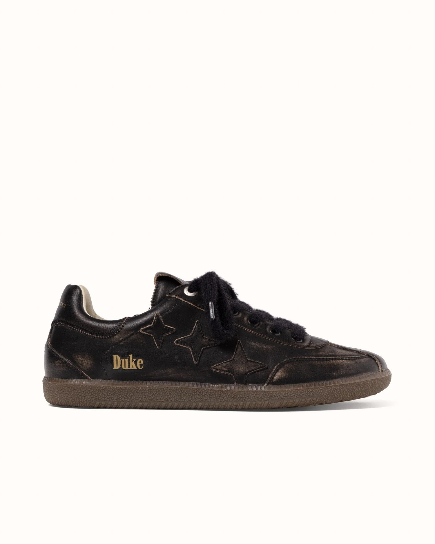 Plus Duke Black Distressed Sneaker - Men's - 1
