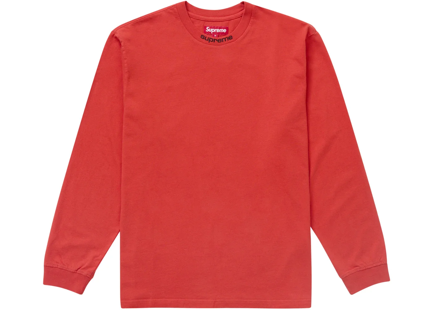 Supreme Embroidered Collar L/S Top Red - 1