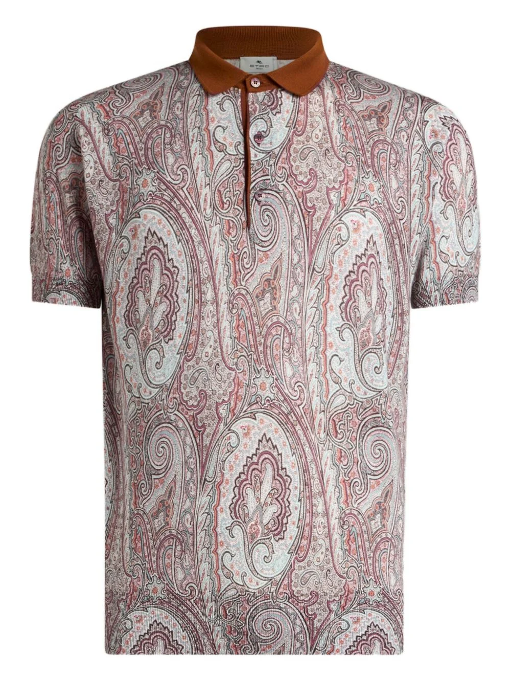 floral paisley polo shirt - 1