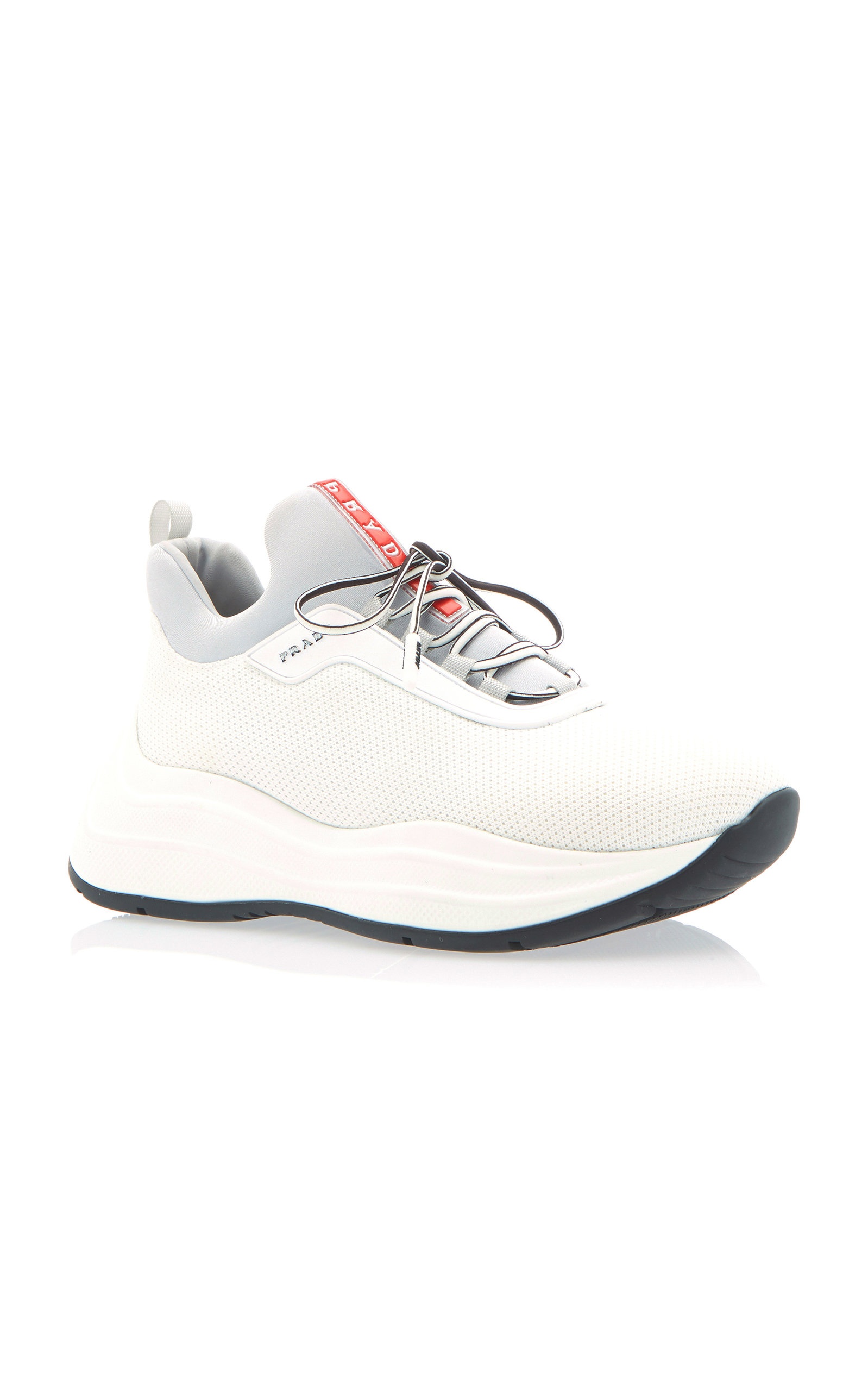 Neoprene And Rubber Sneakers white - 5