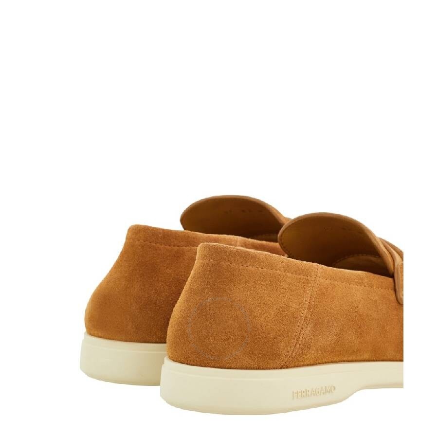 Ferragamo Gancini Ornament Suede Loafers - 4