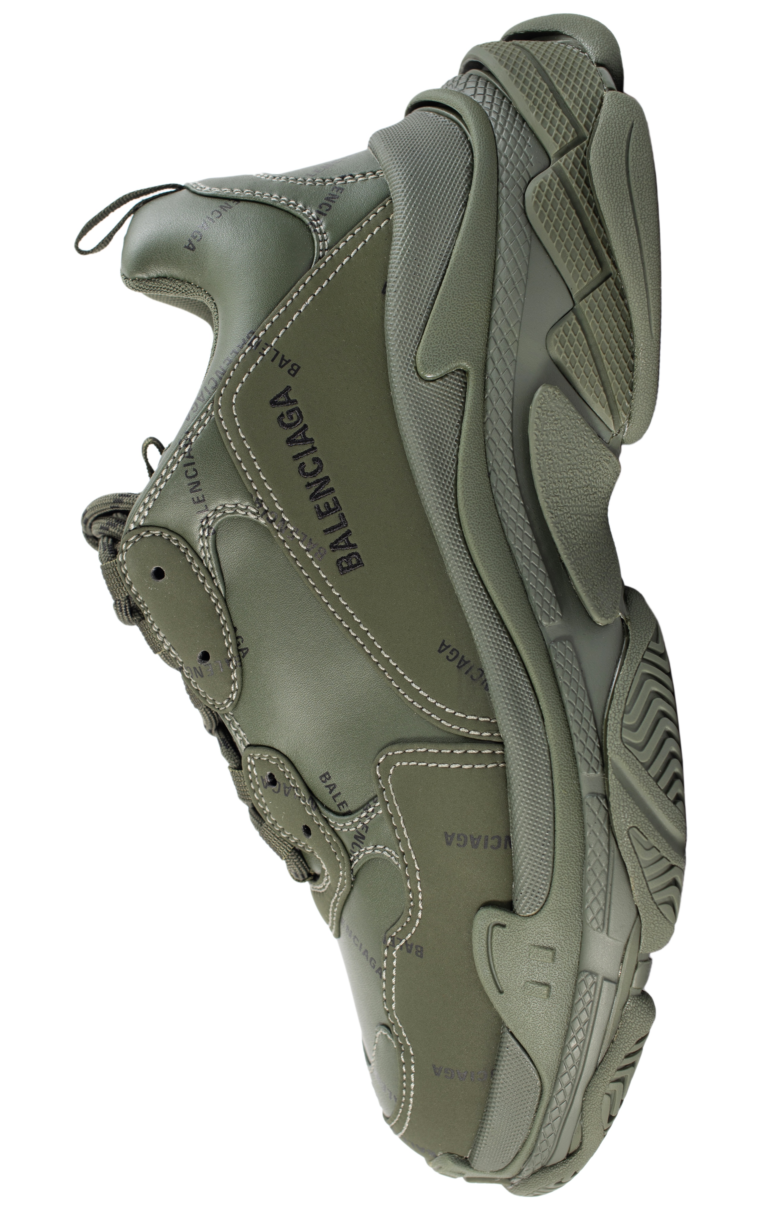 TRIPLE S GREEN SNEAKERS - 2