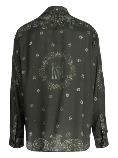 Holzweiler paisley-print long-sleeve shirt outlook