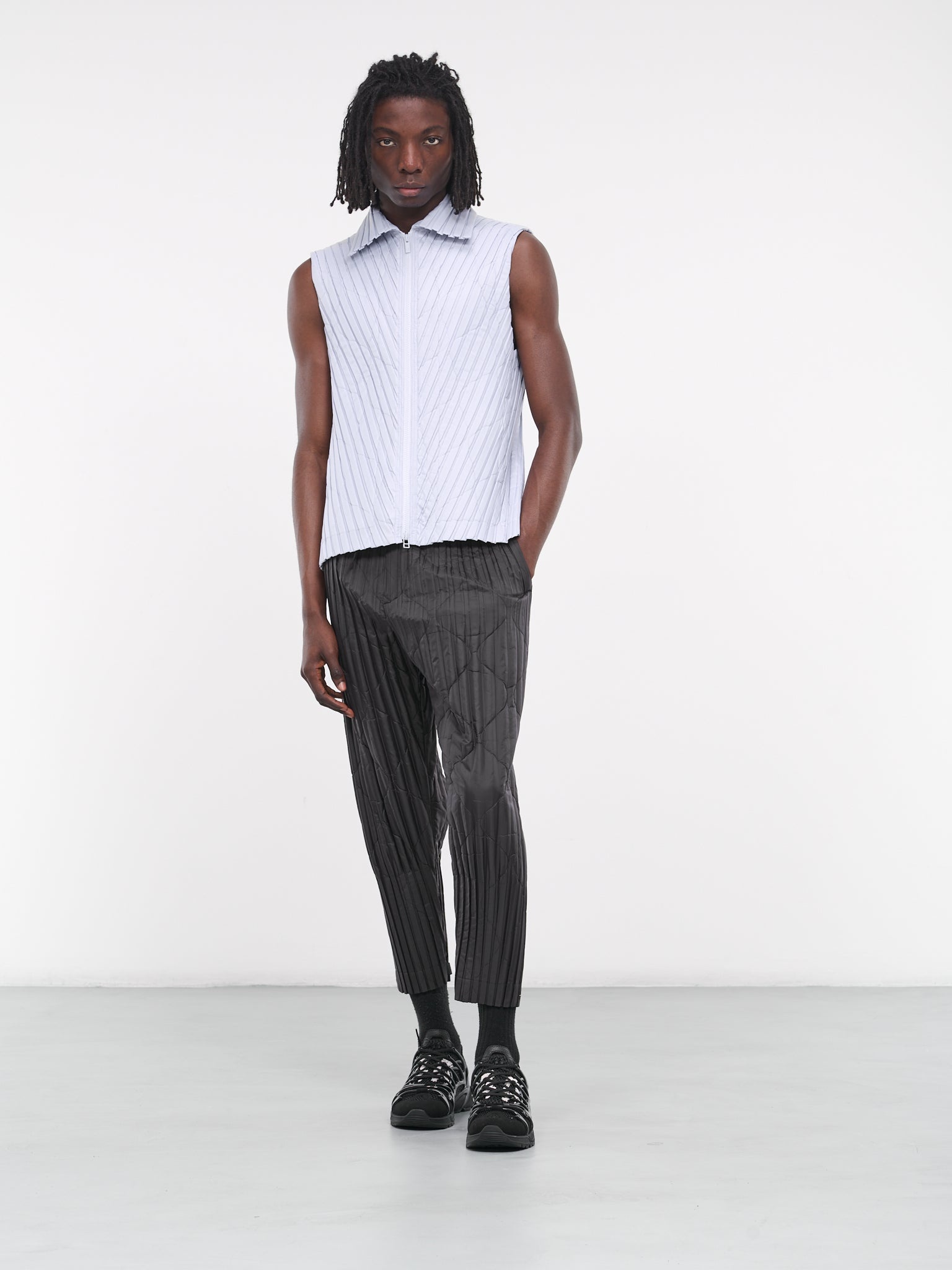 Padded Pleats Vest - 6