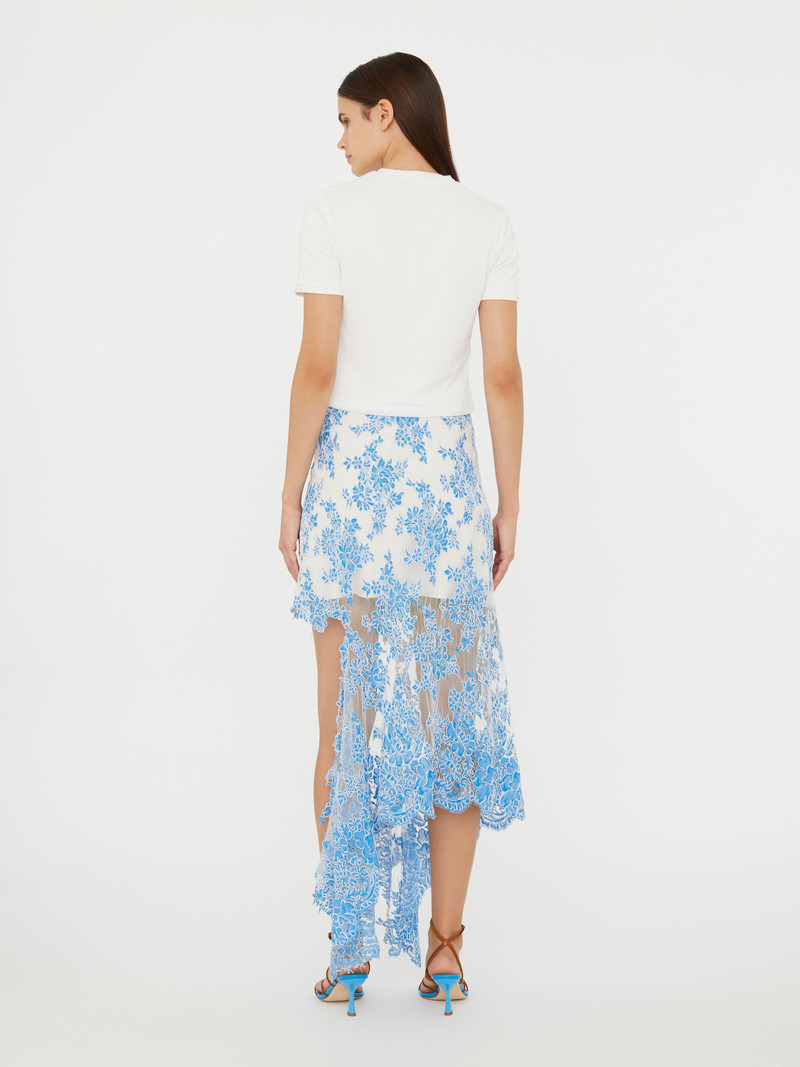 Floating Lace Asymmetric Skirt 4