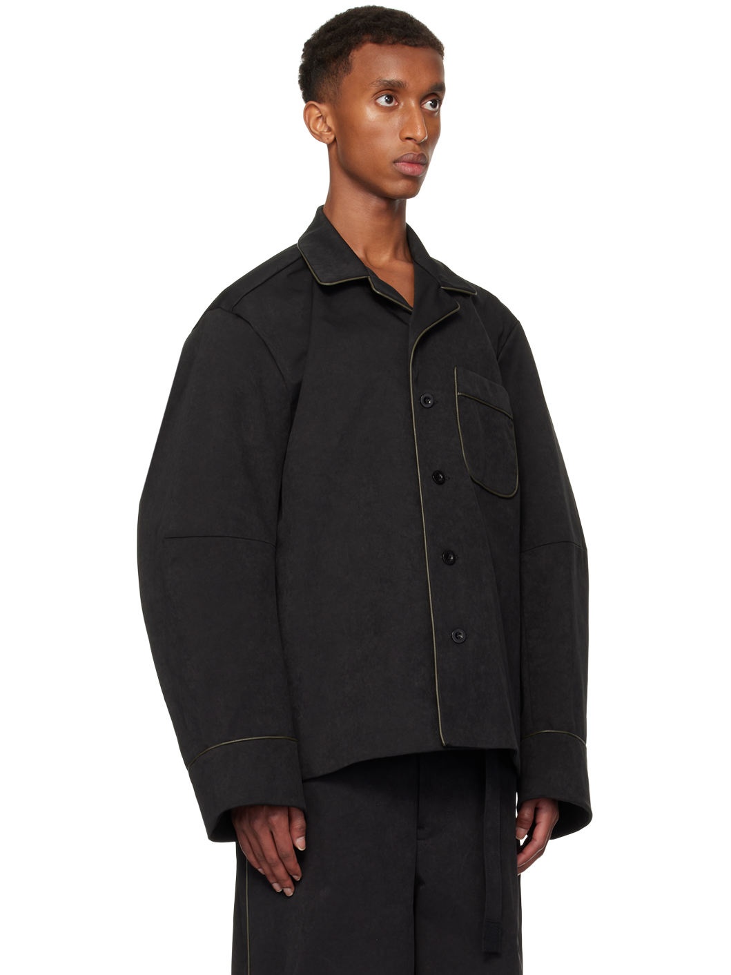 Black Faux-Suede Jacket - 2