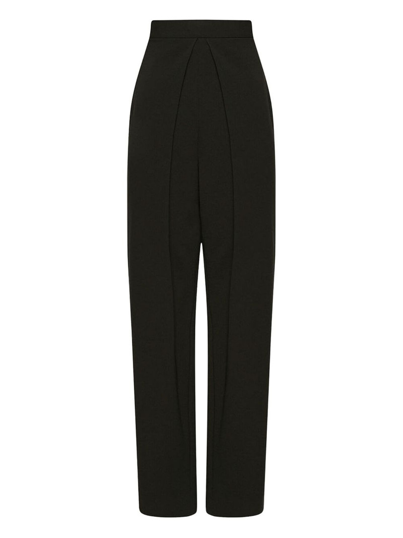 주름을 잡은 정면 tailored 바지 1