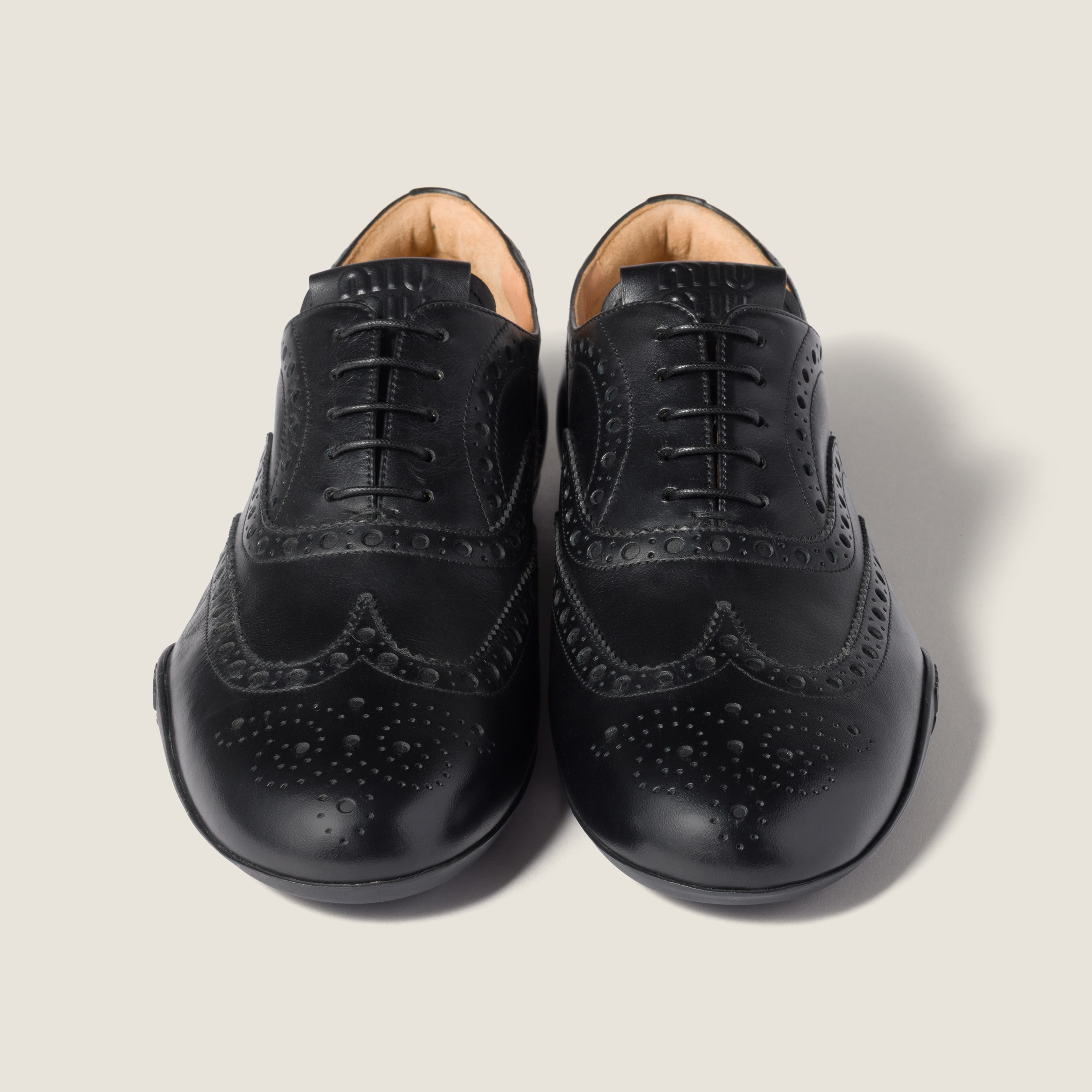 Calf leather brogue shoes - 4