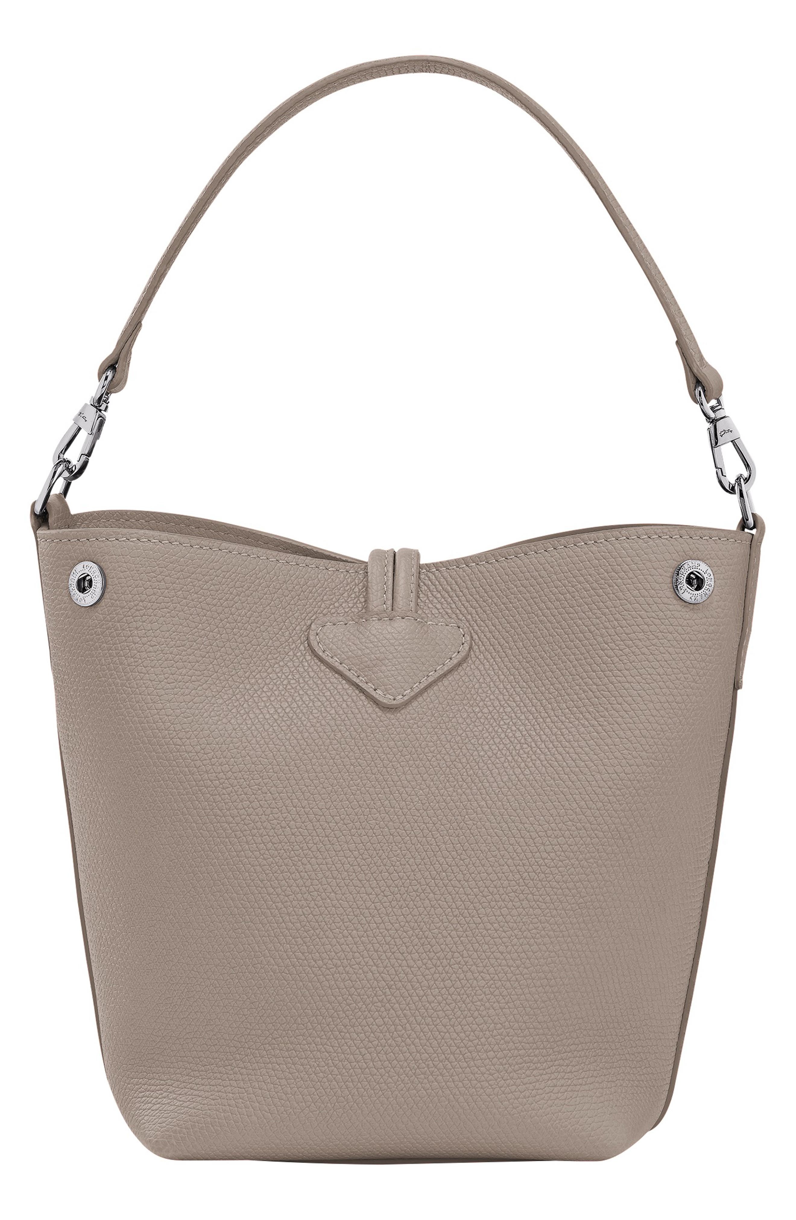 Longchamp Extra Small Le Roseau Leather Bucket Bag in Clay at Nordstrom - 3