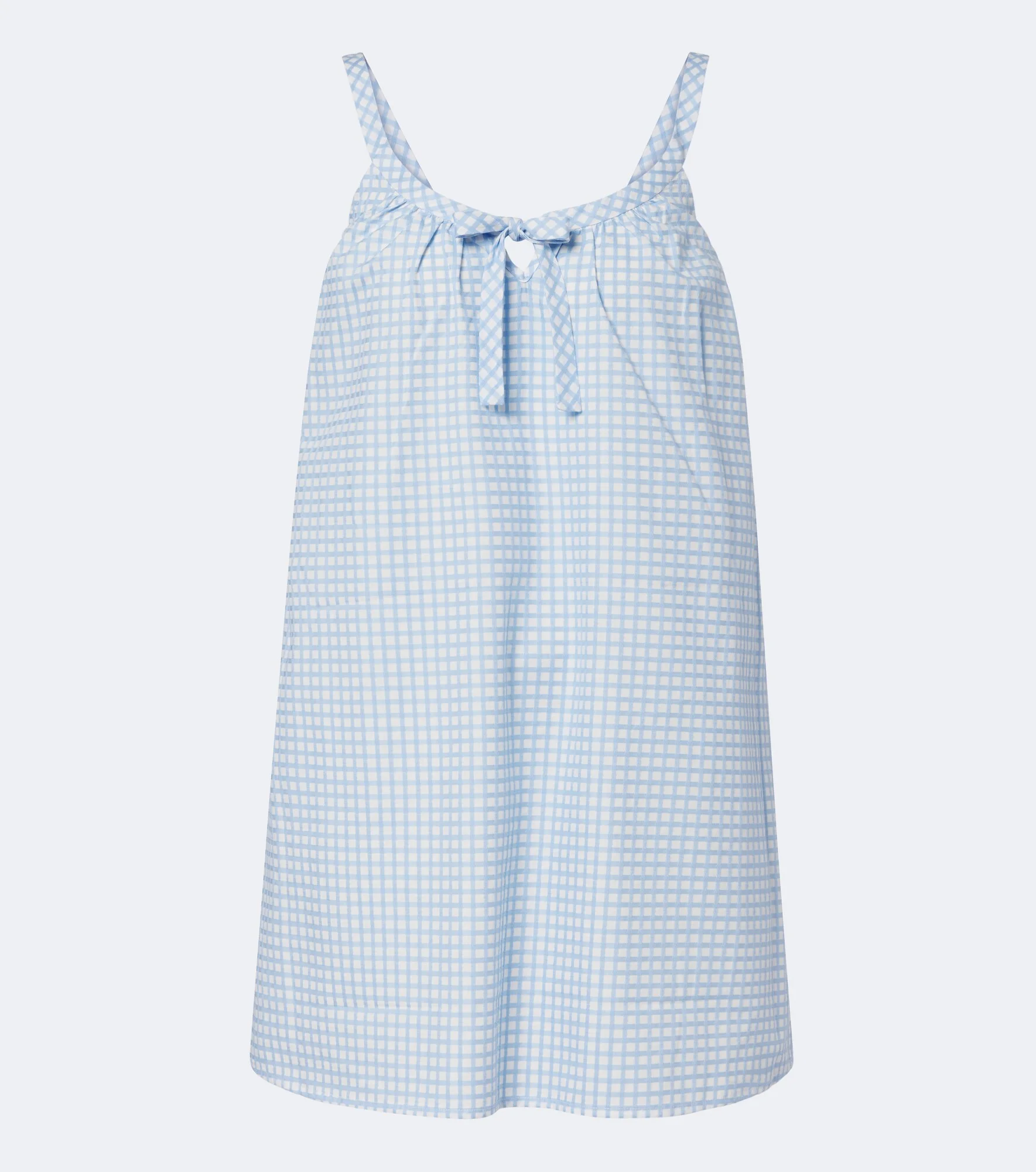 Lila gingham cotton minidress - 1