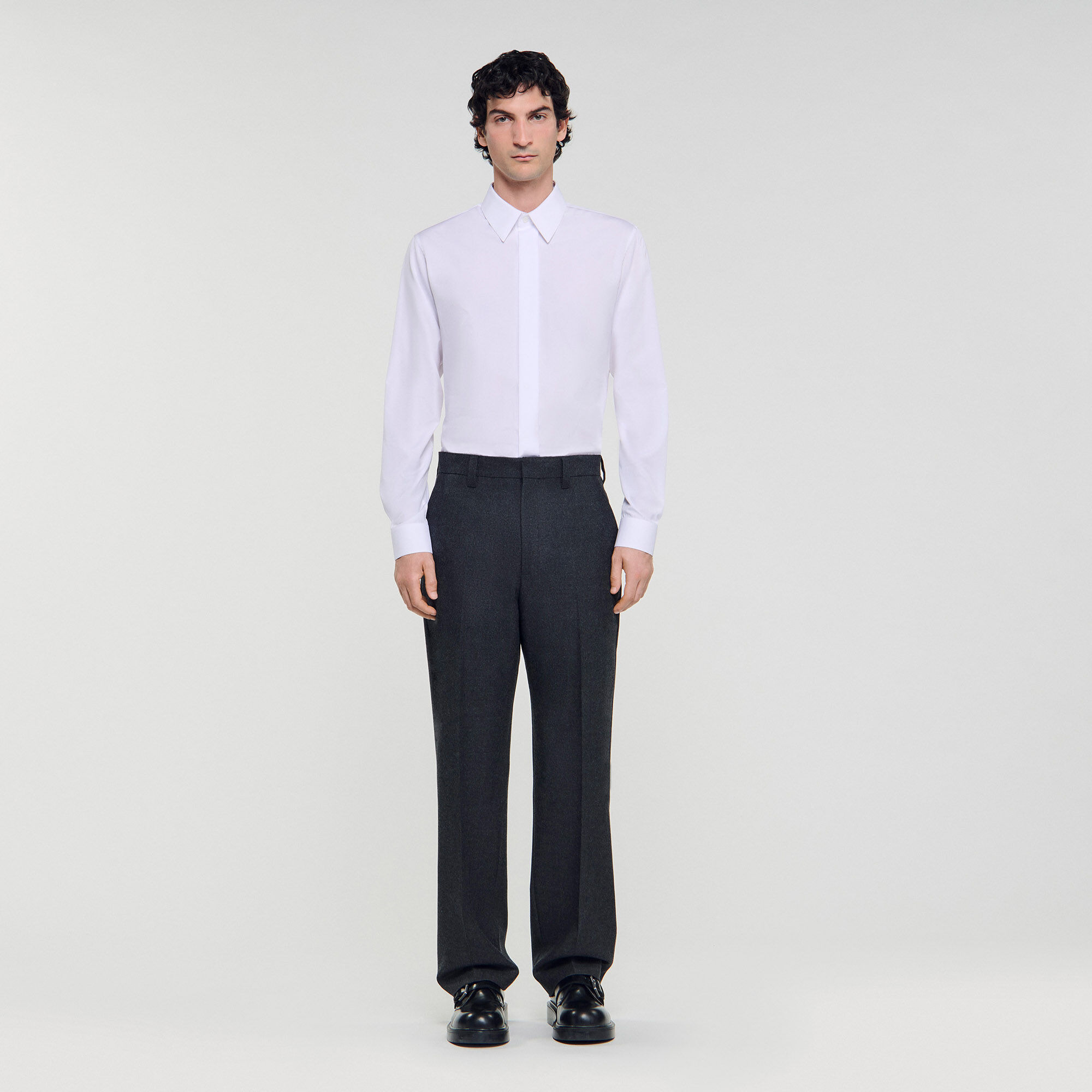 WOOL SUIT TROUSERS - 2