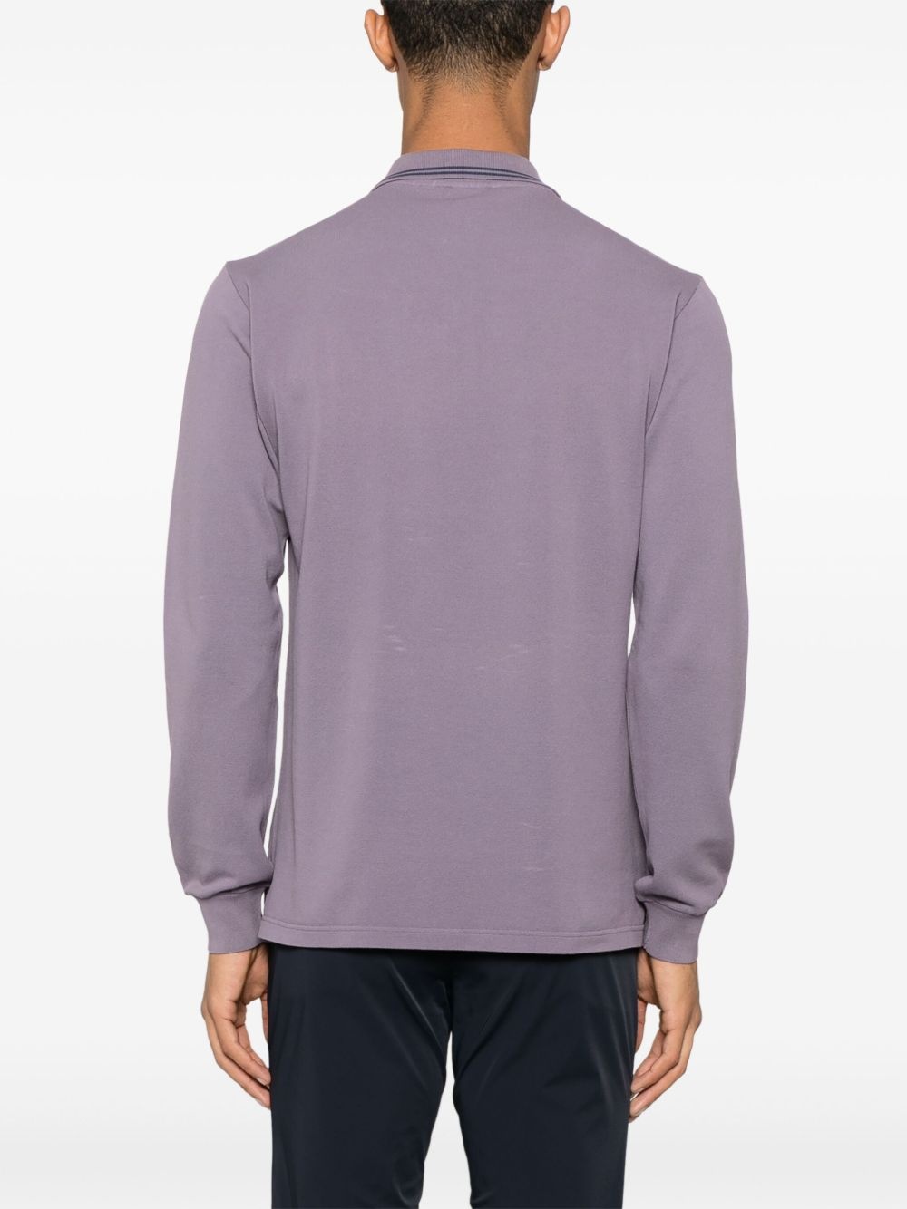 logo-embroidered polo shirt - 3