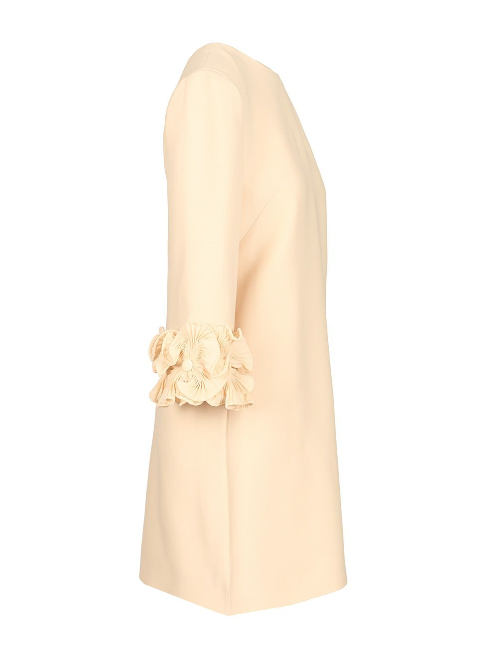 Dress | Solid | Crepe Couture Dresses Beige - 3