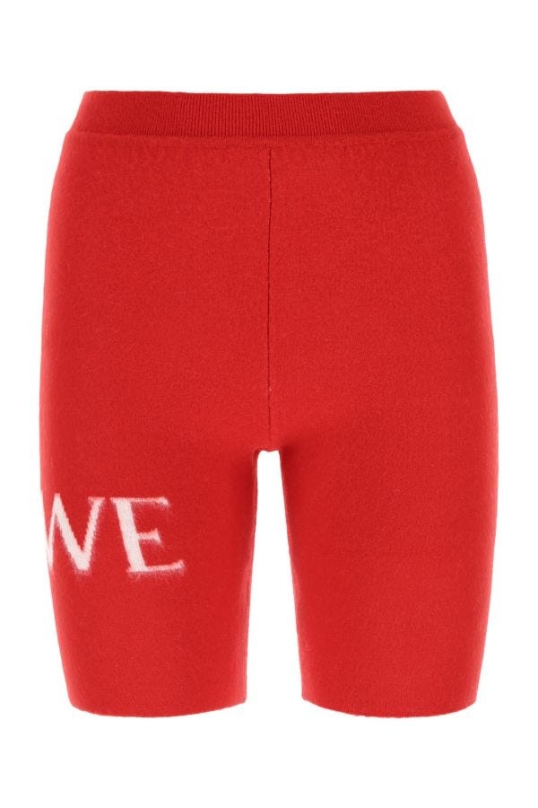 Loewe Woman Red Wool Blend Leggings - 1