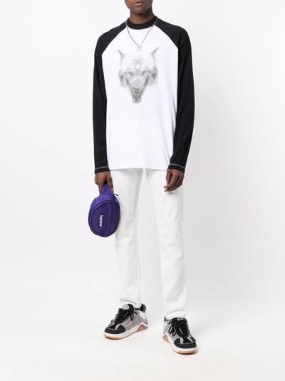 Marcelo Burlon County Of Milan logo-stitched straight jeans outlook