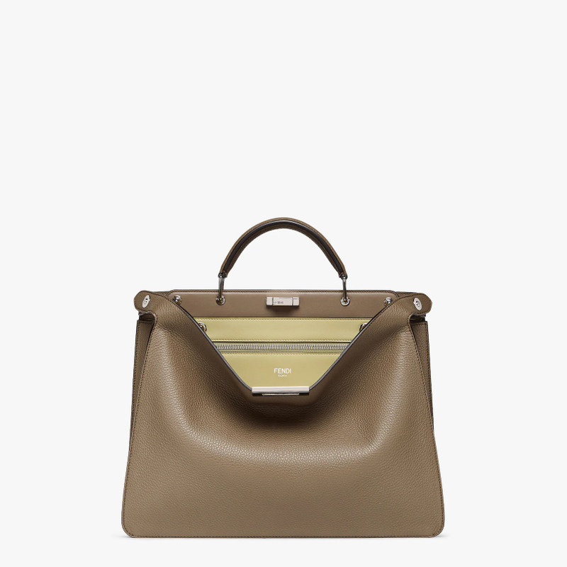 Light brown leather bag 1