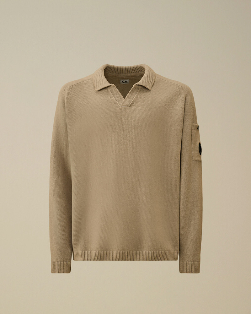 Cotton Chenille Polo Lens Sweater 1