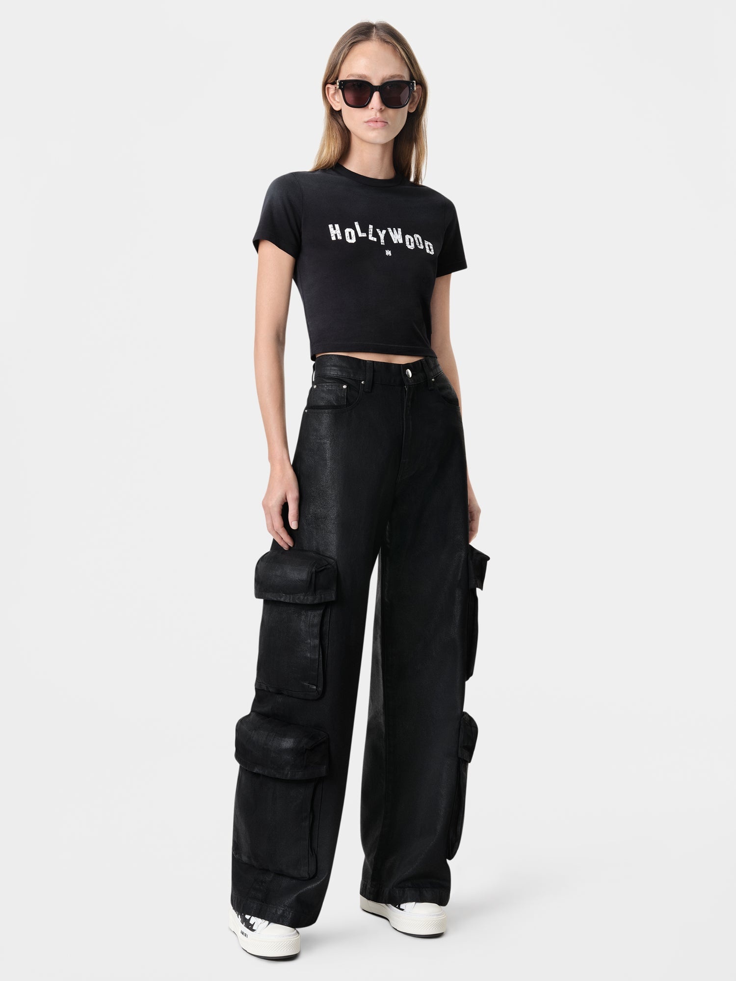 WOMEN'S WAXED BAGGY CARGO JEAN - 2