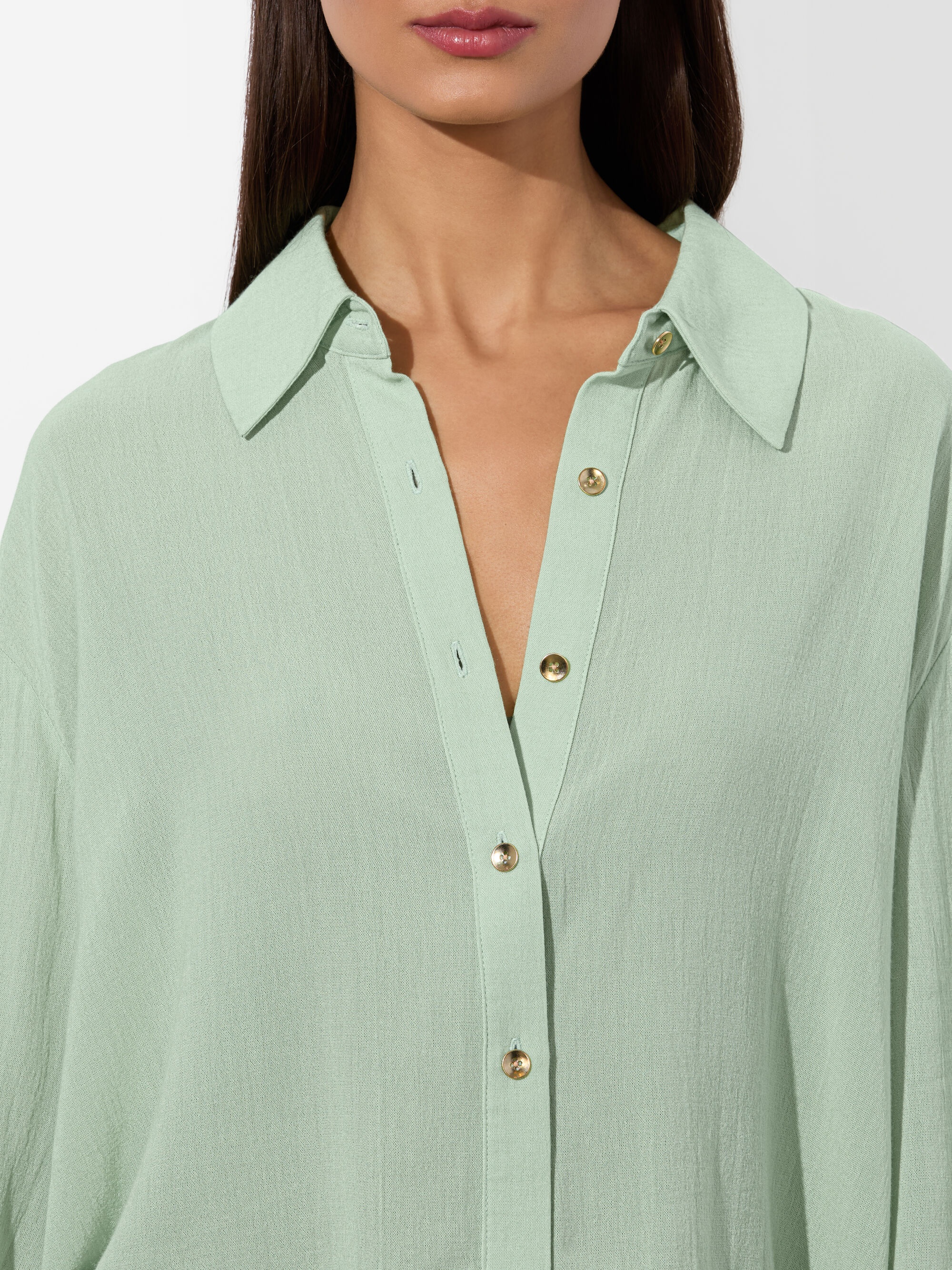 FINELY CROPPED BUTTON DOWN - 4